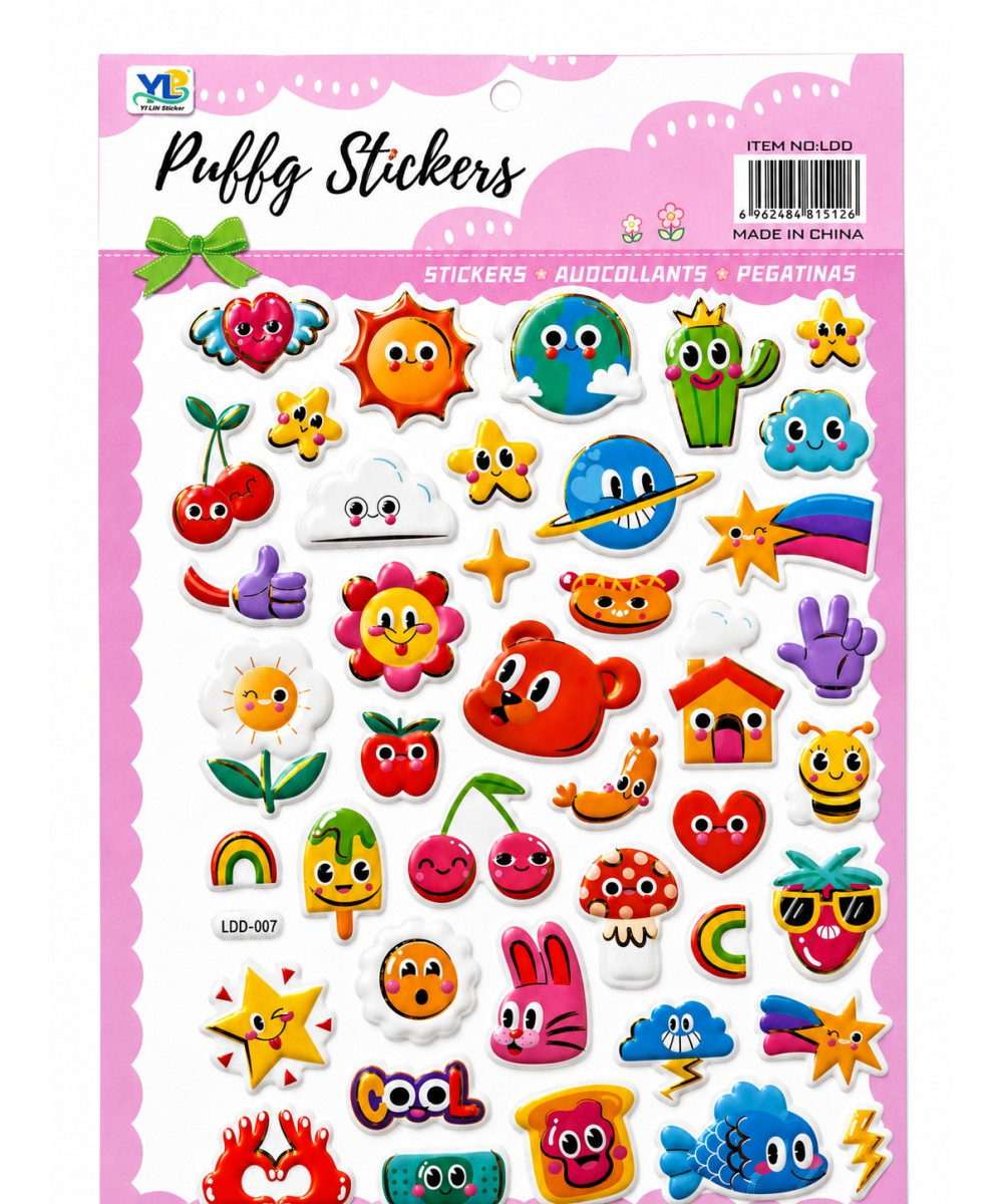 Puffy Stickers – 3D për Fëmijë Puffy Stickers – 3D për Fëmijë