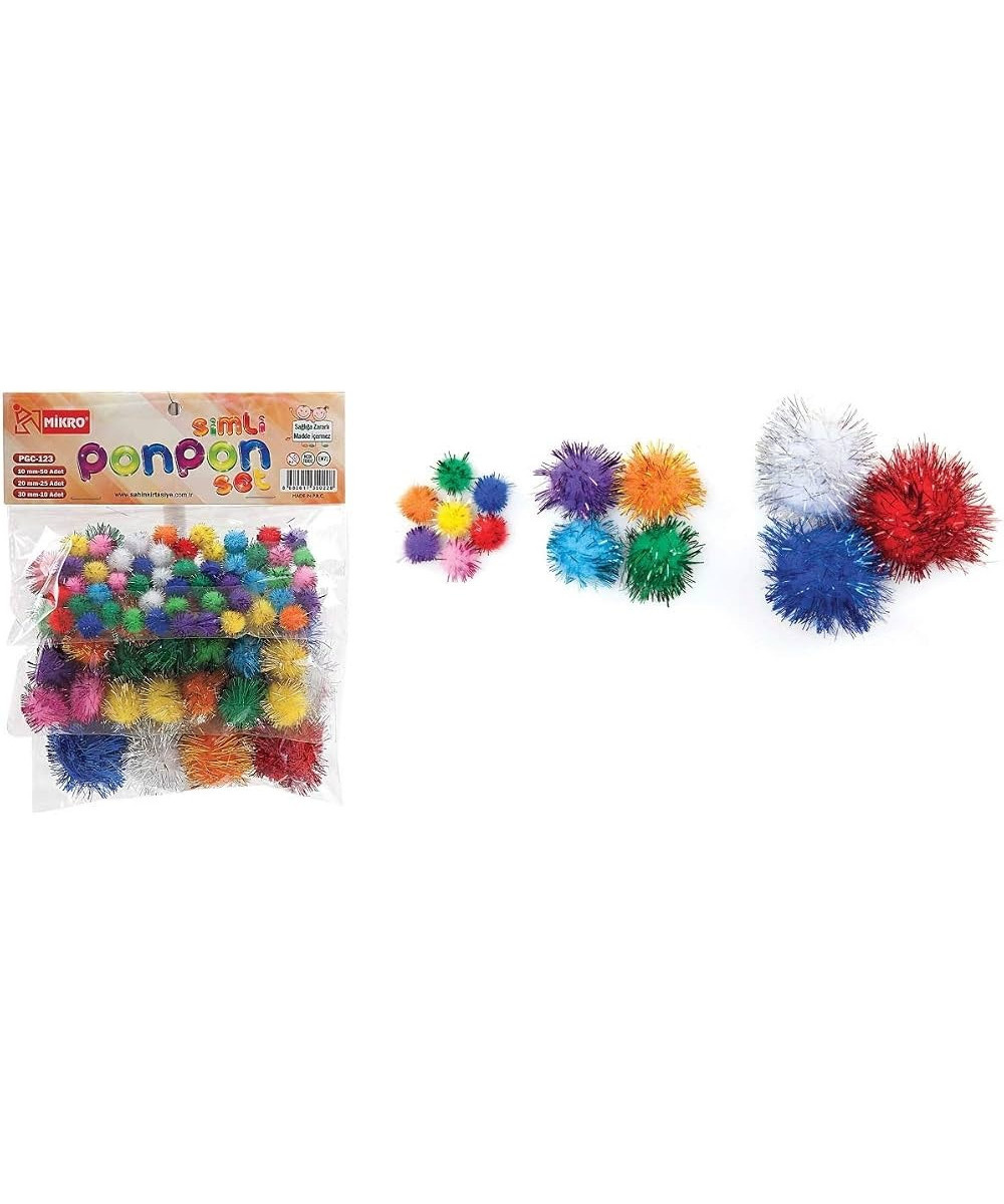 Mikro Simli Ponpon Set – 40 Copë, 20 mm Mikro Simli Ponpon Set – 40 Copë, 20 mm