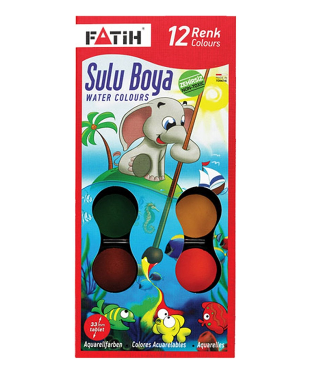 FATIH Sulu Boya – Set Akuareli me 12 Ngjyra FATIH Sulu Boya – Set Akuareli me 12 Ngjyra