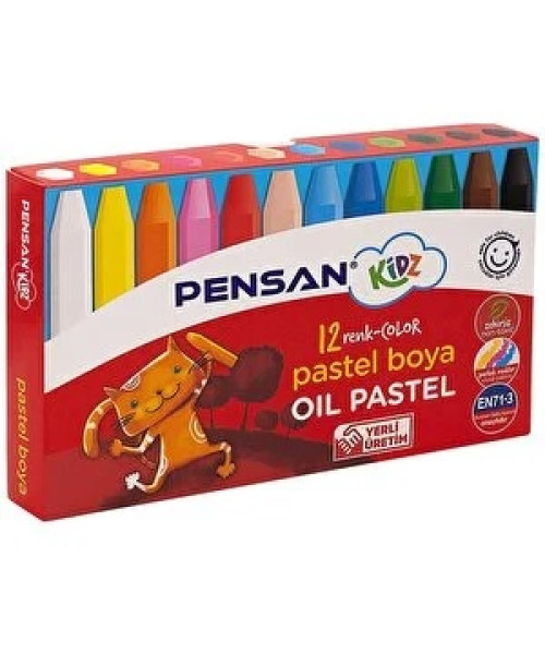 PENSAN Kidz Pastel Boja â Set me 12 Ngjyra (Oil Pastel) PENSAN Kidz Pastel Boja â Set me 12 Ngjyra (Oil Pastel)