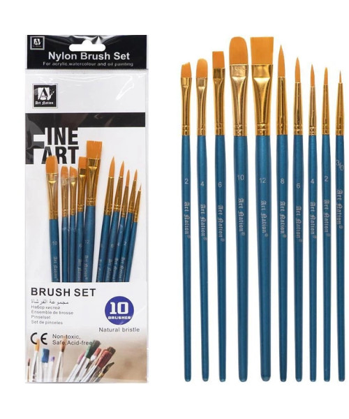 Art Nation Fine Art Brush Set â 10 Brushes Art Nation Fine Art Brush Set â 10 Brushes