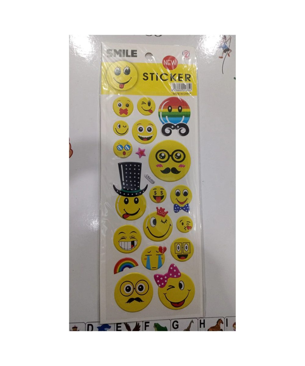 Sticker 3D Smile Emoji – Fletë Dekorative Sticker 3D Smile Emoji – Fletë Dekorative