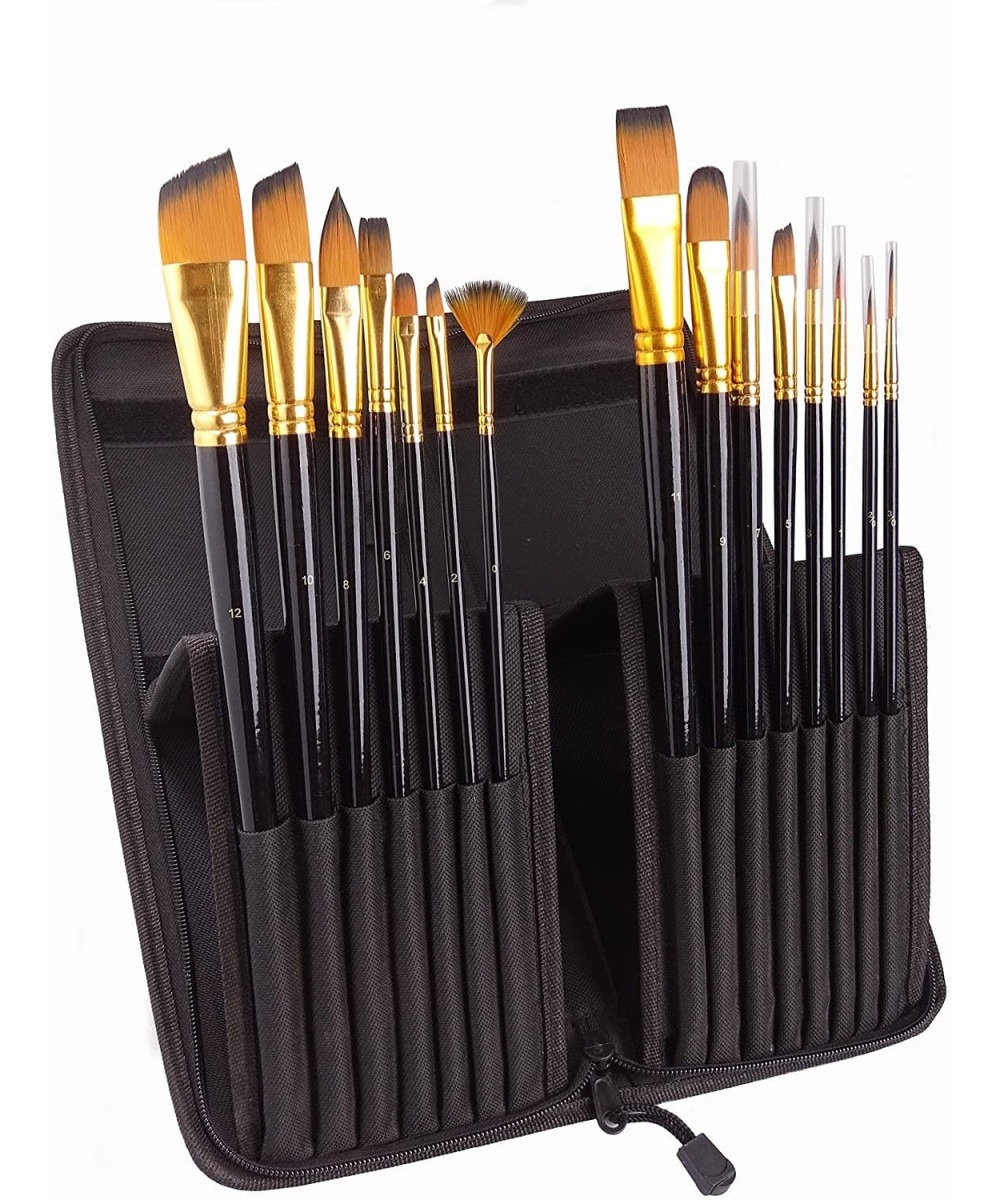 Set Profesional Furçash Artistike – 15 Copë me Këllëf Set Profesional Furçash Artistike – 15 Copë me Këllëf