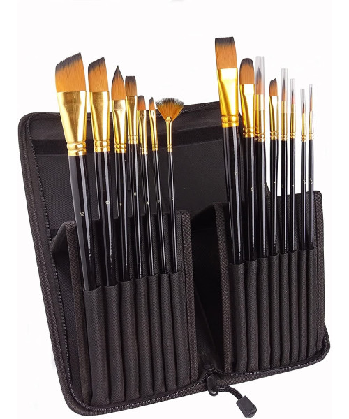 Set Profesional Furçash Artistike â 15 CopĂ« me KĂ«llĂ«f Set Profesional Furçash Artistike â 15 CopĂ« me KĂ«llĂ«f
