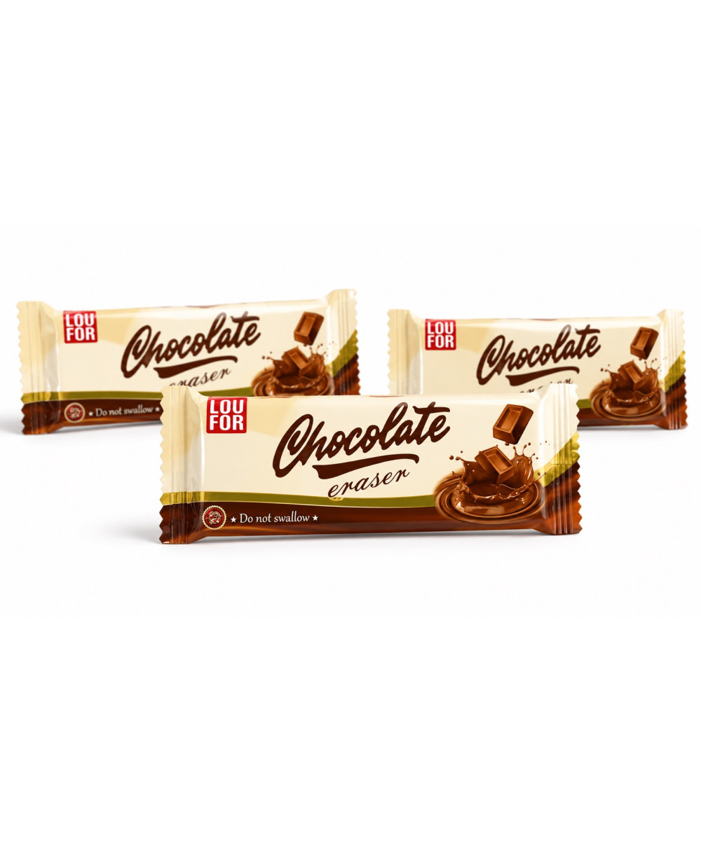 Gomë Fshirëse me Dizajn Çokollate – Loufor Chocolate Eraser Gomë Fshirëse me Dizajn Çokollate – Loufor Chocolate Eraser