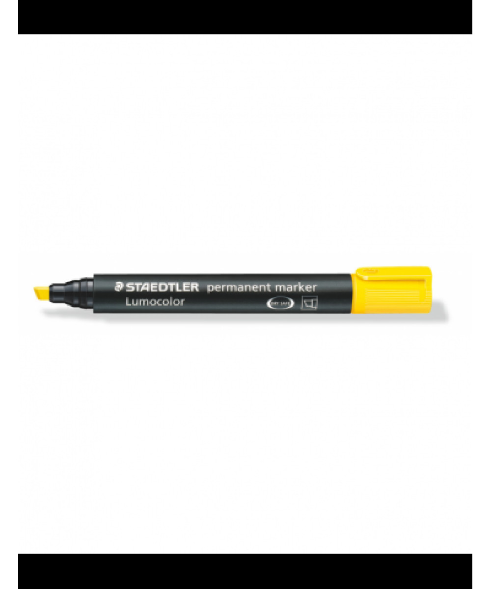 Staedtler Lumocolor Permanent Marker – Yellow (Chisel Tip) Staedtler Lumocolor Permanent Marker – Yellow (Chisel Tip)