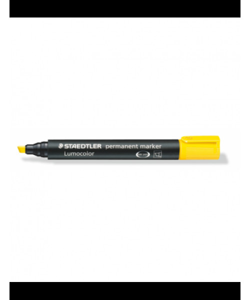 Staedtler Lumocolor Permanent Marker â Yellow (Chisel Tip) Staedtler Lumocolor Permanent Marker â Yellow (Chisel Tip)