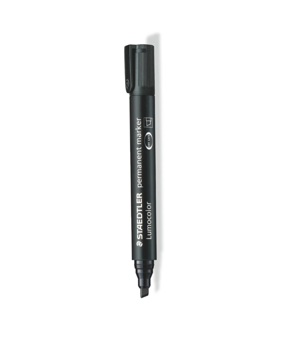 Staedtler Lumocolor Permanent Marker – Black (Chisel Tip) Staedtler Lumocolor Permanent Marker – Black (Chisel Tip)
