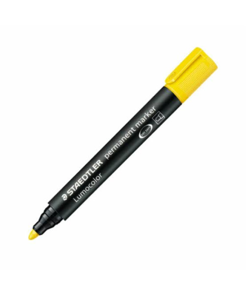 Staedtler Lumocolor Permanent Marker â Yellow Staedtler Lumocolor Permanent Marker â Yellow