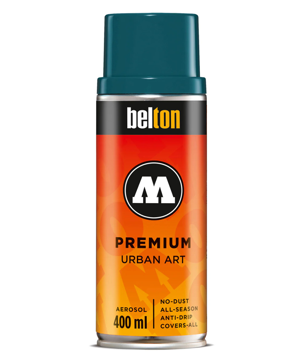 Belton Premium Urban Art Spray Paint 400ml – Petrol Blue Belton Premium Urban Art Spray Paint 400ml – Petrol Blue