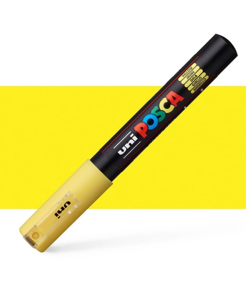 UNI POSCA PC-3M Marker â Yellow (E VerdhĂ«) UNI POSCA PC-3M Marker â Yellow (E VerdhĂ«)
