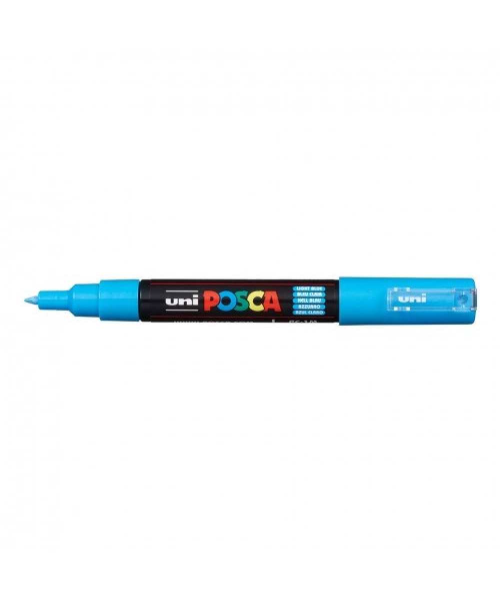UNI POSCA PC-1M Marker – Light Blue (Blu e Çelët) UNI POSCA PC-1M Marker – Light Blue (Blu e Çelët)