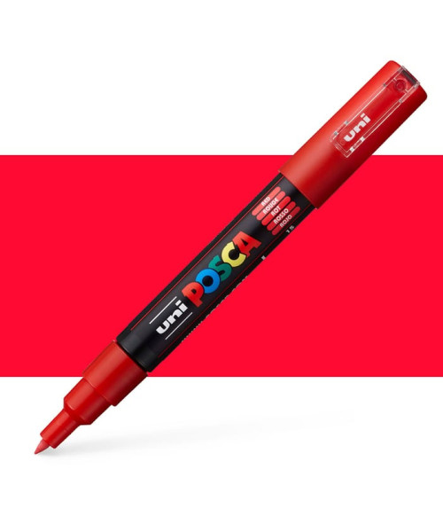 UNI POSCA PC-3M Marker â Red (E Kuqe) UNI POSCA PC-3M Marker â Red (E Kuqe)