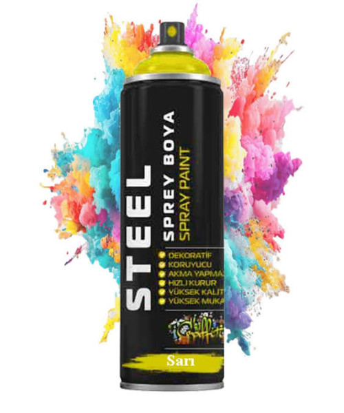 Steel Spray Paint â Yellow (Sarı) Steel Spray Paint â Yellow (Sarı)