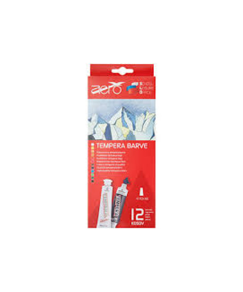Areo Tempera Paint Set â 12 Ngjyra (12 ml) Areo Tempera Paint Set â 12 Ngjyra (12 ml)