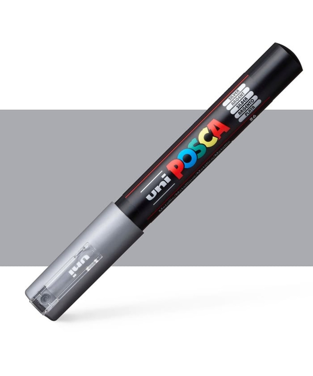 UNI POSCA Marker – Silver (Argjendtë Metalik) UNI POSCA Marker – Silver (Argjendtë Metalik)