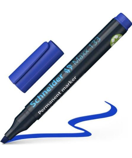 Schneider Maxx 133 Permanent Marker â Blue (Chisel Tip) Schneider Maxx 133 Permanent Marker â Blue (Chisel Tip)