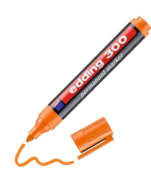 Edding 300 Permanent Marker â Orange Edding 300 Permanent Marker â Orange