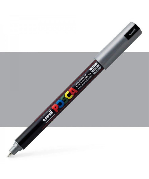 UNI POSCA PC-1M Marker – Ngjyrë Silver (Argjendtë) UNI POSCA PC-1M Marker – Ngjyrë Silver (Argjendtë)
