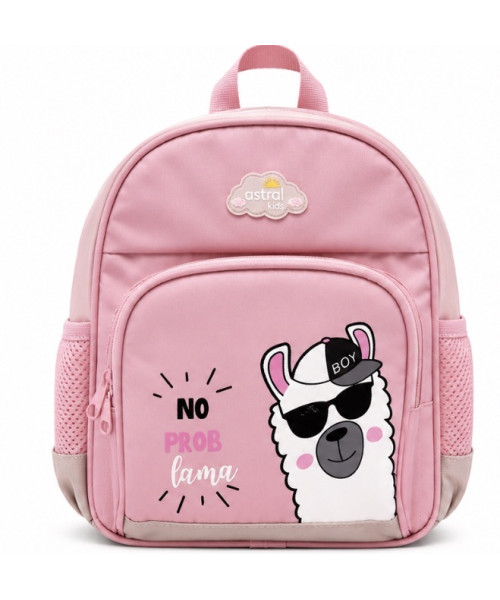 Çantë për Parashkollor – No Prob Llama Pink Dimensionet: 28 × 22 × 10 cm