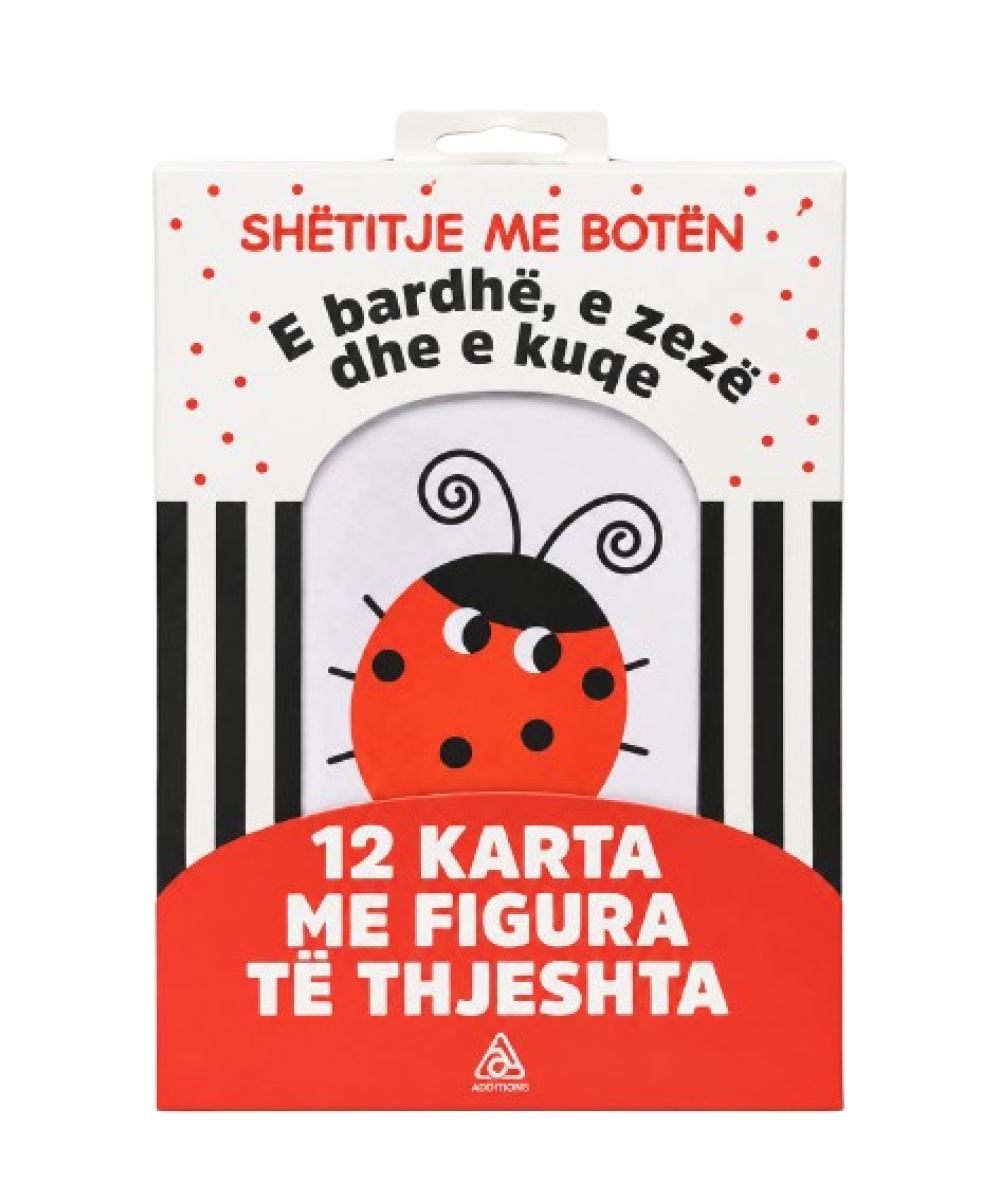 E bardhe e zeze dhe e kuqe (12 karta me figura)
