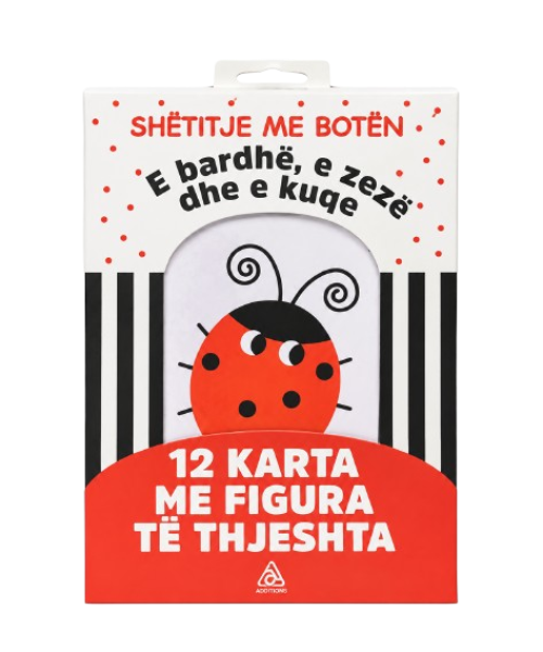 E bardhe e zeze dhe e kuqe (12 karta me figura)