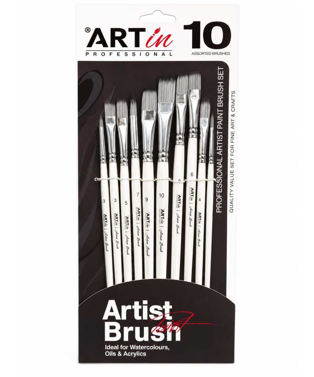 Set Profesional Furçash për Pikturë – 10 Copë Set Profesional Furçash për Pikturë – 10 Copë