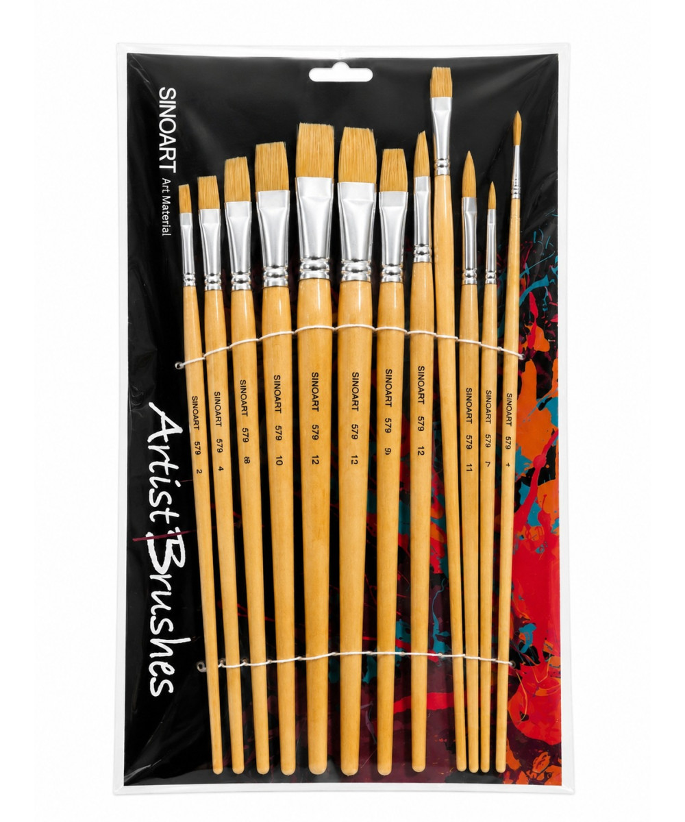 Set Furçash për Pikturë SINOART – 12 Copë Set Furçash për Pikturë SINOART – 12 Copë