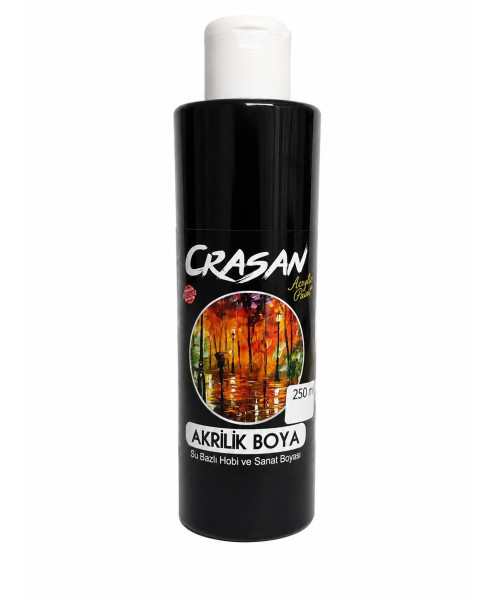 Ngjyrë Akrilike Crasan – E Zezë (250 ml) Ngjyrë Akrilike Crasan – E Zezë (250 ml)